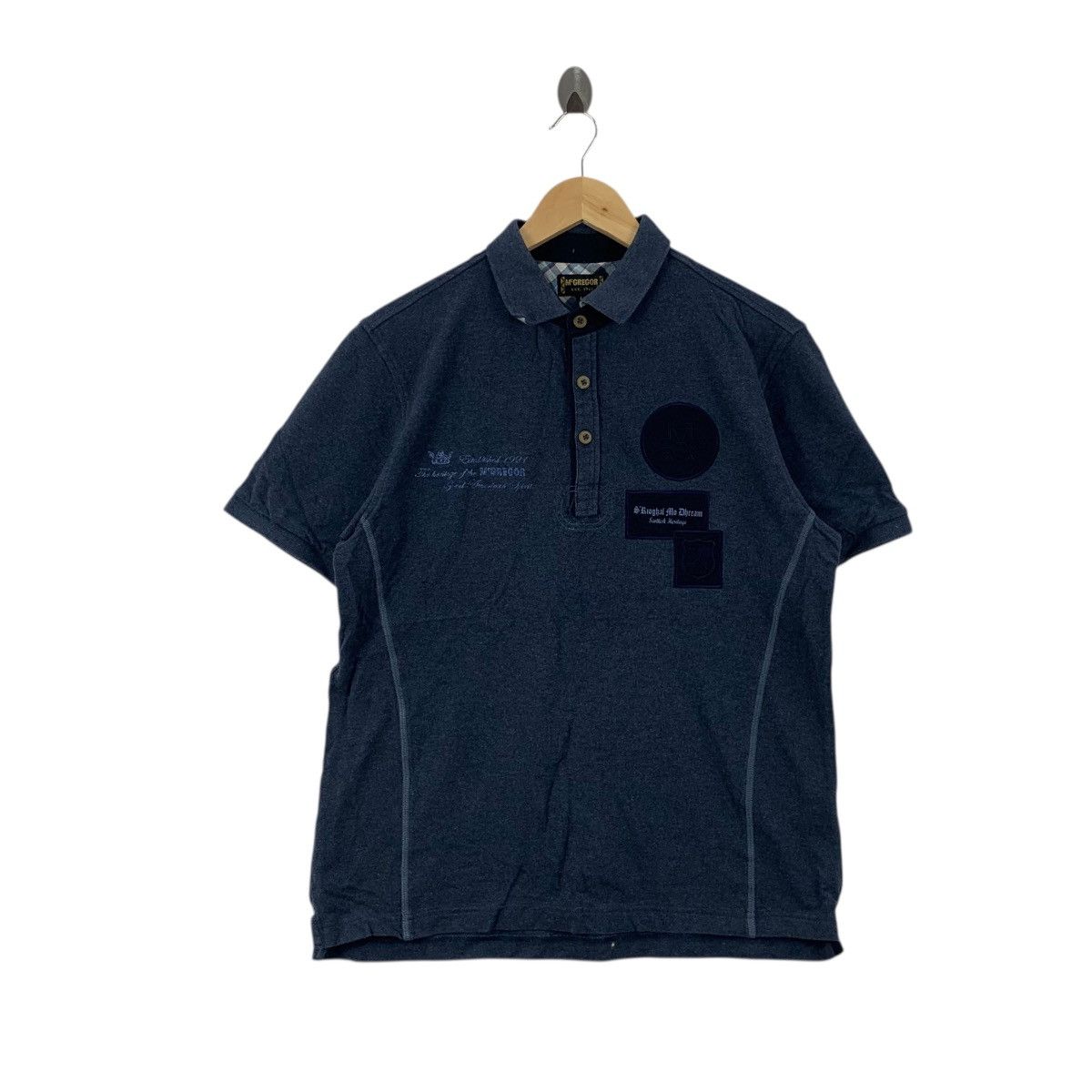McGregor Vintage MCGREGOR TENNIS S Rioghal Mo Dhream Clan Polo Tee Size US L / EU 52-54 / 3 - 1 Thumbnail
