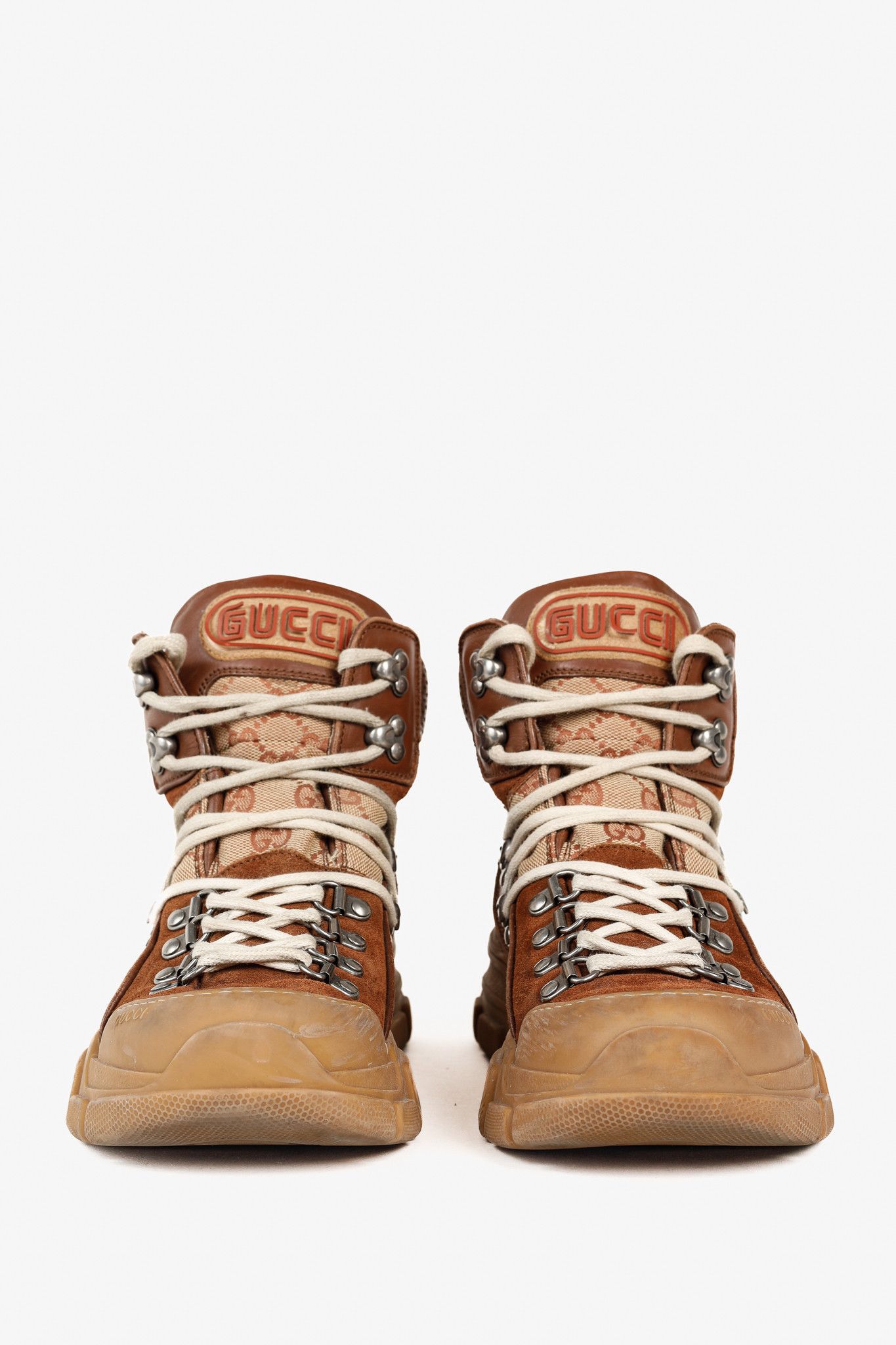 Gucci Gucci Flashtrek Monogram & Suede Hiking Sneakers Size US 8.5 / IT 38.5 - 2 Thumbnail