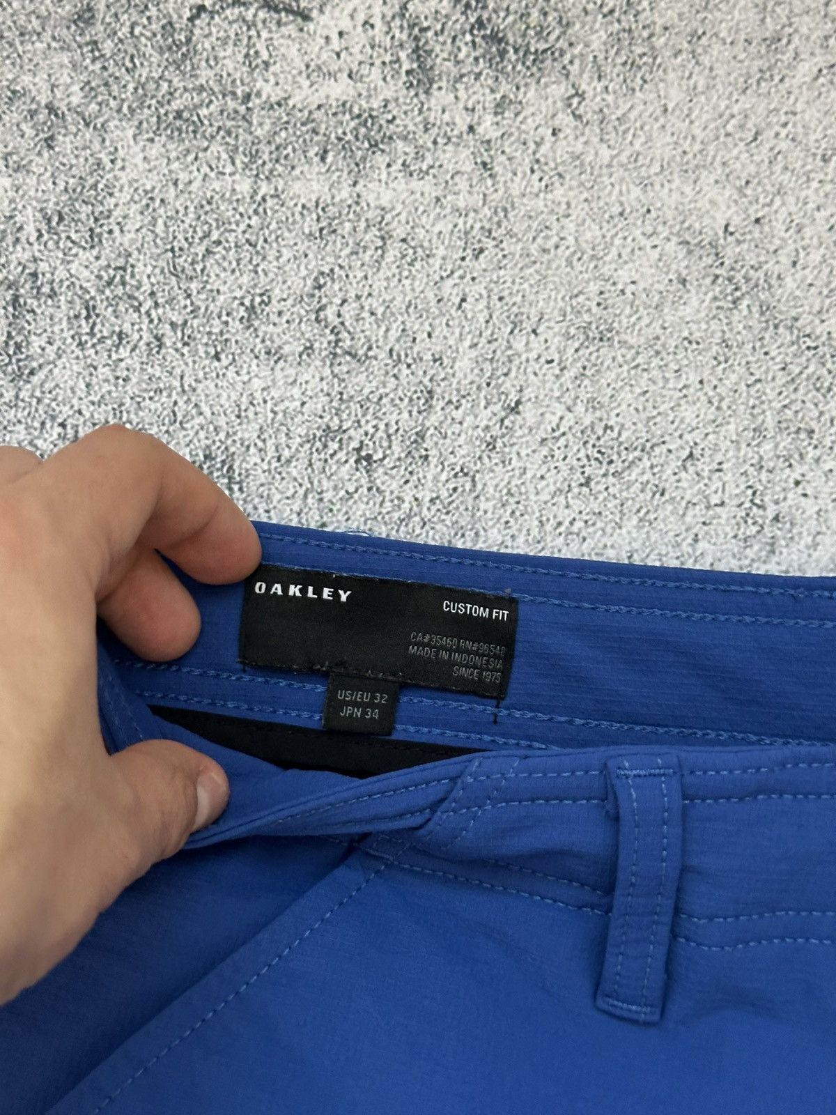 Oakley Oakley Cargo Shorts 32 Size Logo Men's Blue Size US 32 / EU 48 - 7 Thumbnail