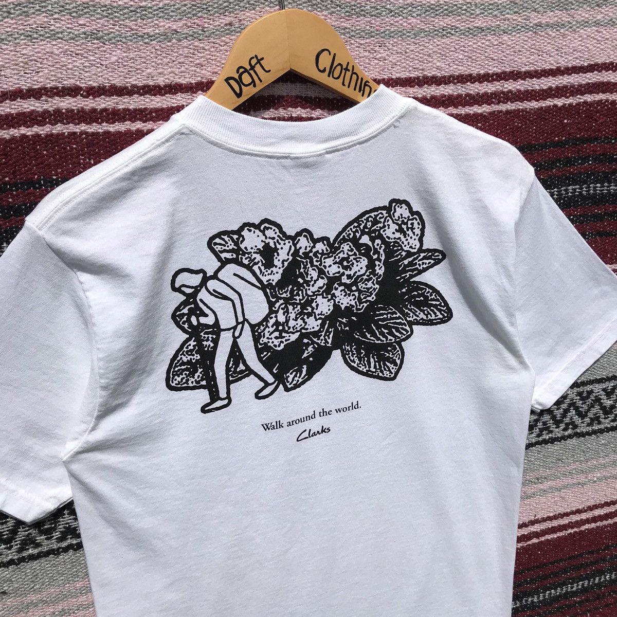 Clarks × Vintage Vintage Clarks Walk Around The World Shirt Clarks Outdoor Size US S / EU 44-46 / 1 - 7 Thumbnail