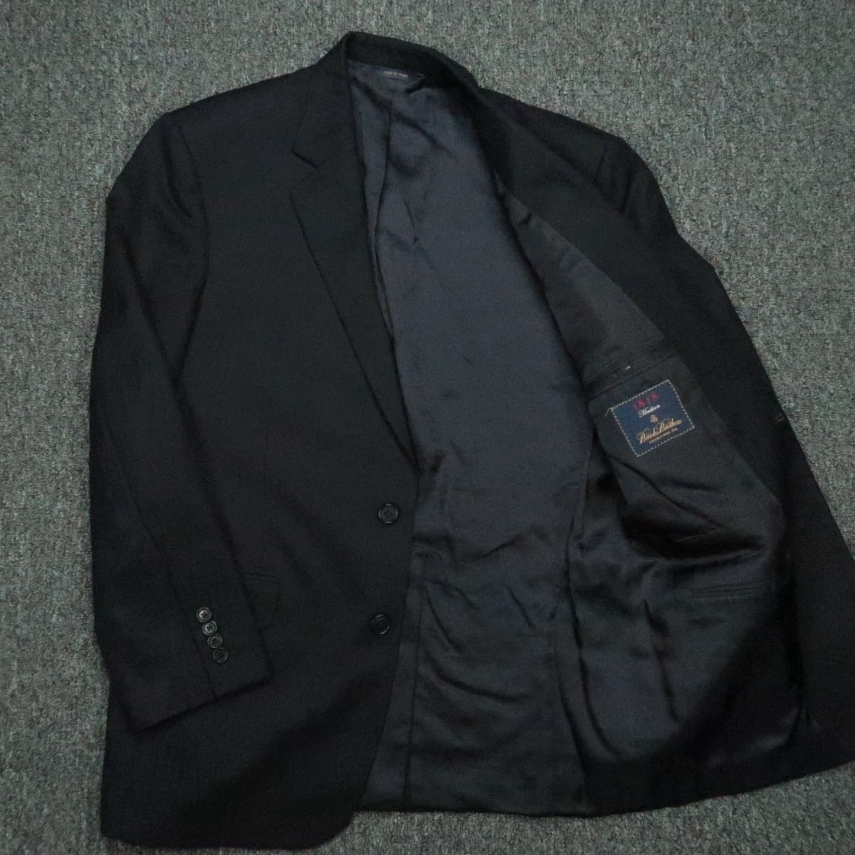 Brooks Brothers Brooks Brothers Blazer Mens 41R Blue Madison Fit Wool Sport Coat Jacket Blazer/Coat Single-Breasted Notch 2 Button 4-Button Sleeve Regular Size 42R - 4 Thumbnail