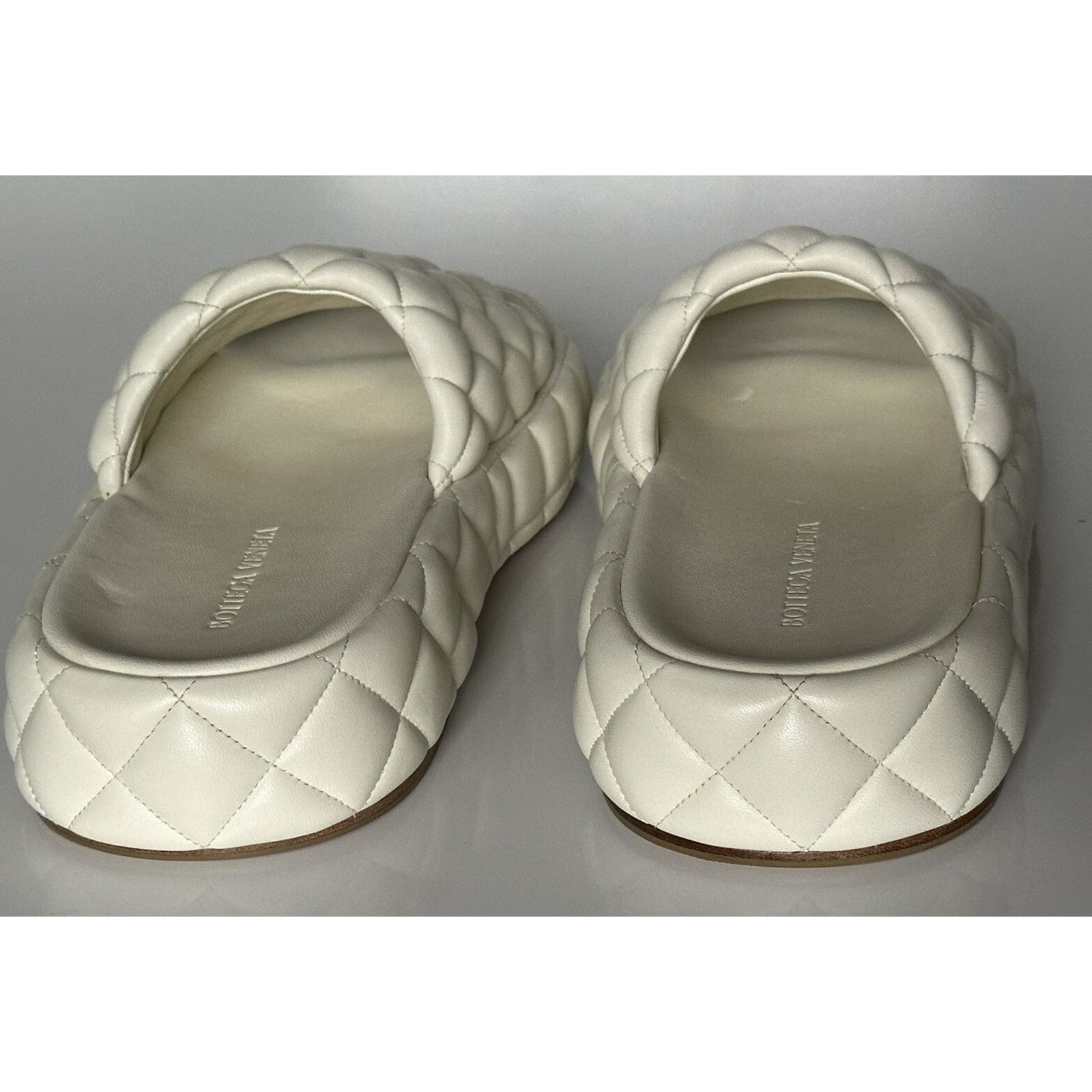 Bottega Veneta Bottega Veneta White Quilted Leather Sandals 10 US 708885 IT Size US 10 / IT 40 - 10 Thumbnail