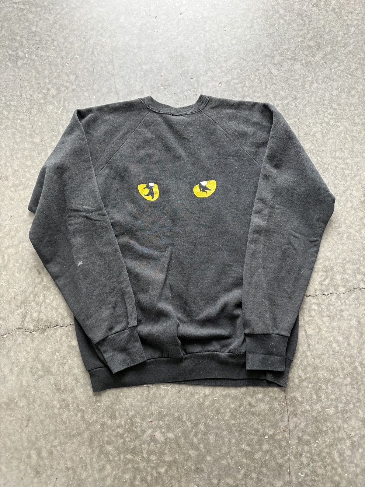 Vintage Vintage 80s Cats Raglan Sweatshirt Size US L / EU 52-54 / 3 - 8 Thumbnail