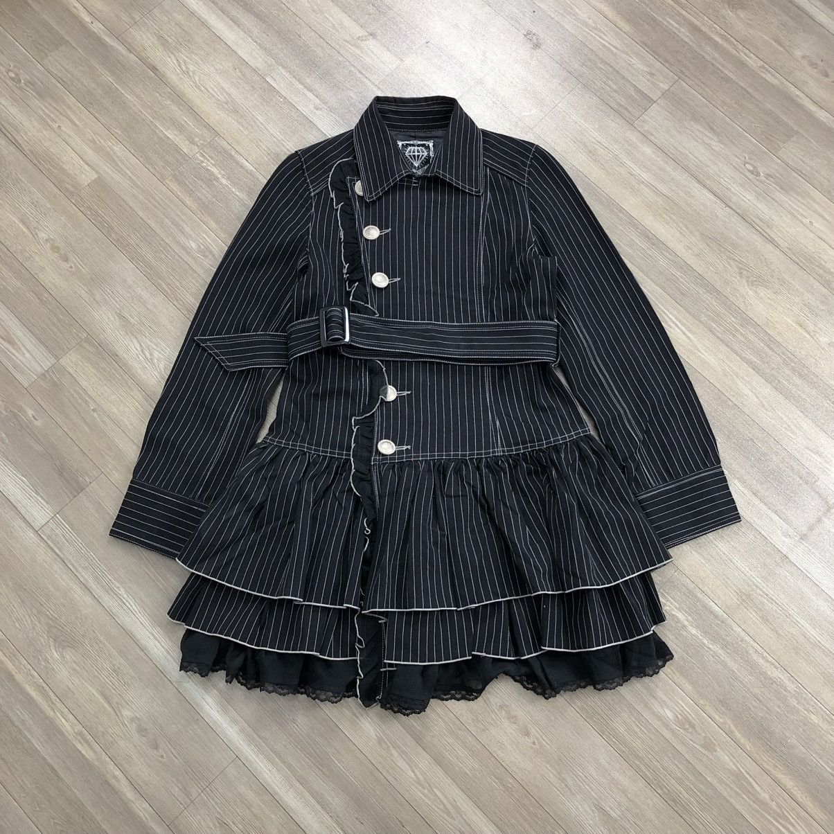 Algonquins Stripped Blazers Dress Punk Gothic Grunge Opium