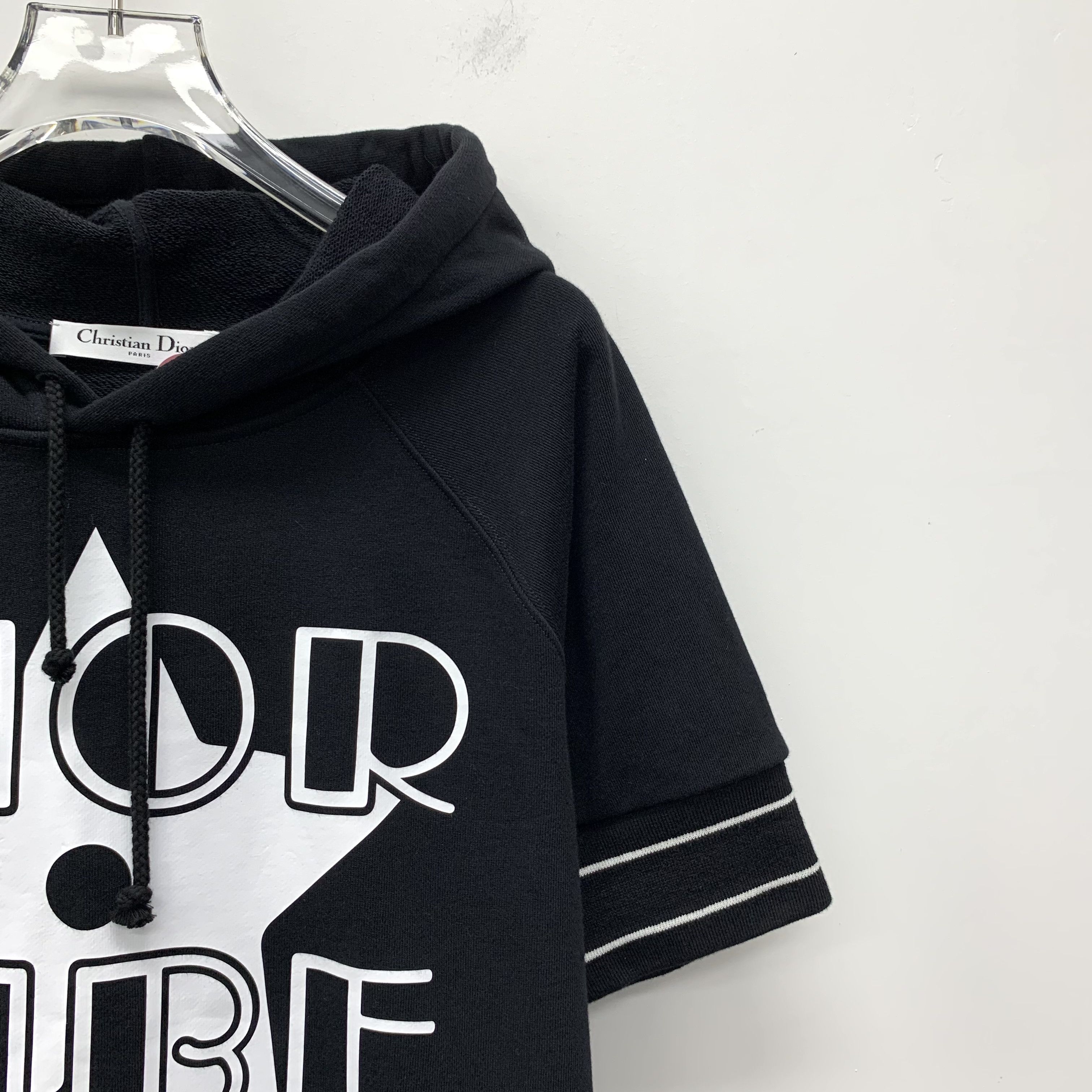 Dior Christian Dior Hoodie – Black Short-Sleeve (Size XS) Size US XS / EU 42 / 0 - 7 Thumbnail