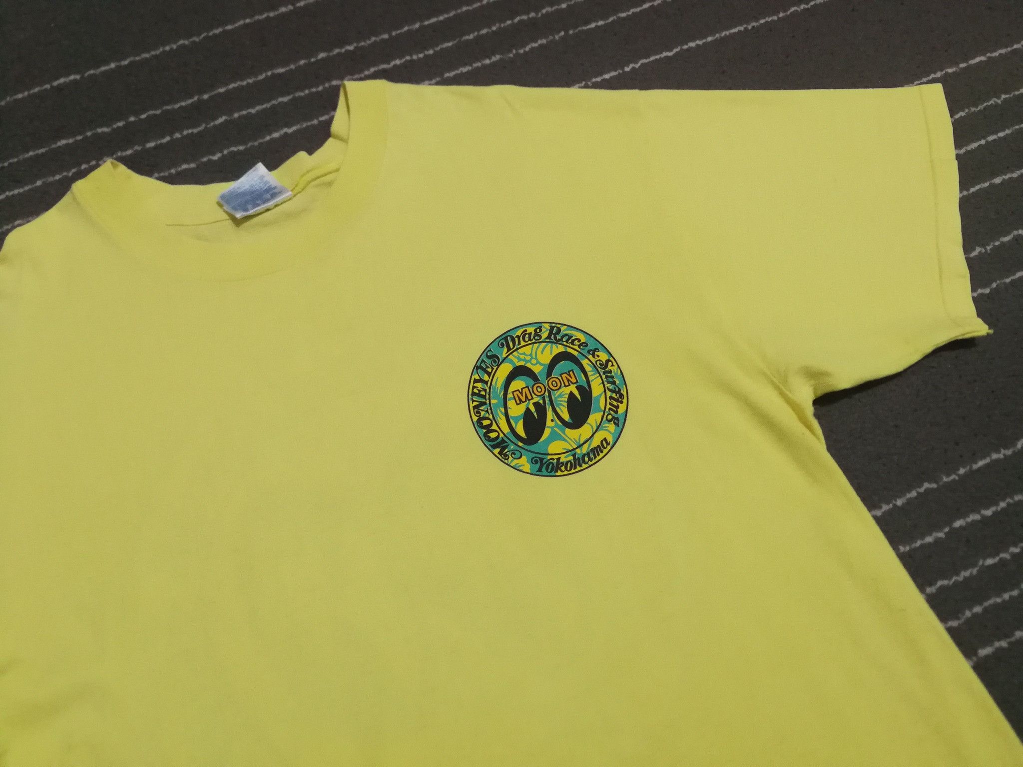 Hanes × Japanese Brand Vintage Hanes MOONEYES yokohama M 2075 Size US M / EU 48-50 / 2 - 8 Thumbnail