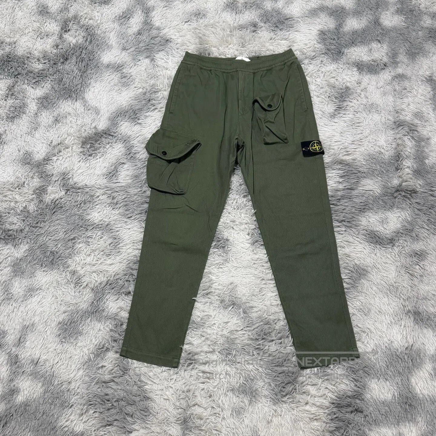 Stone Island Stone Island Green Cargo Straight-Leg Pants W30. Size US 30 / EU 46 - 1 Thumbnail