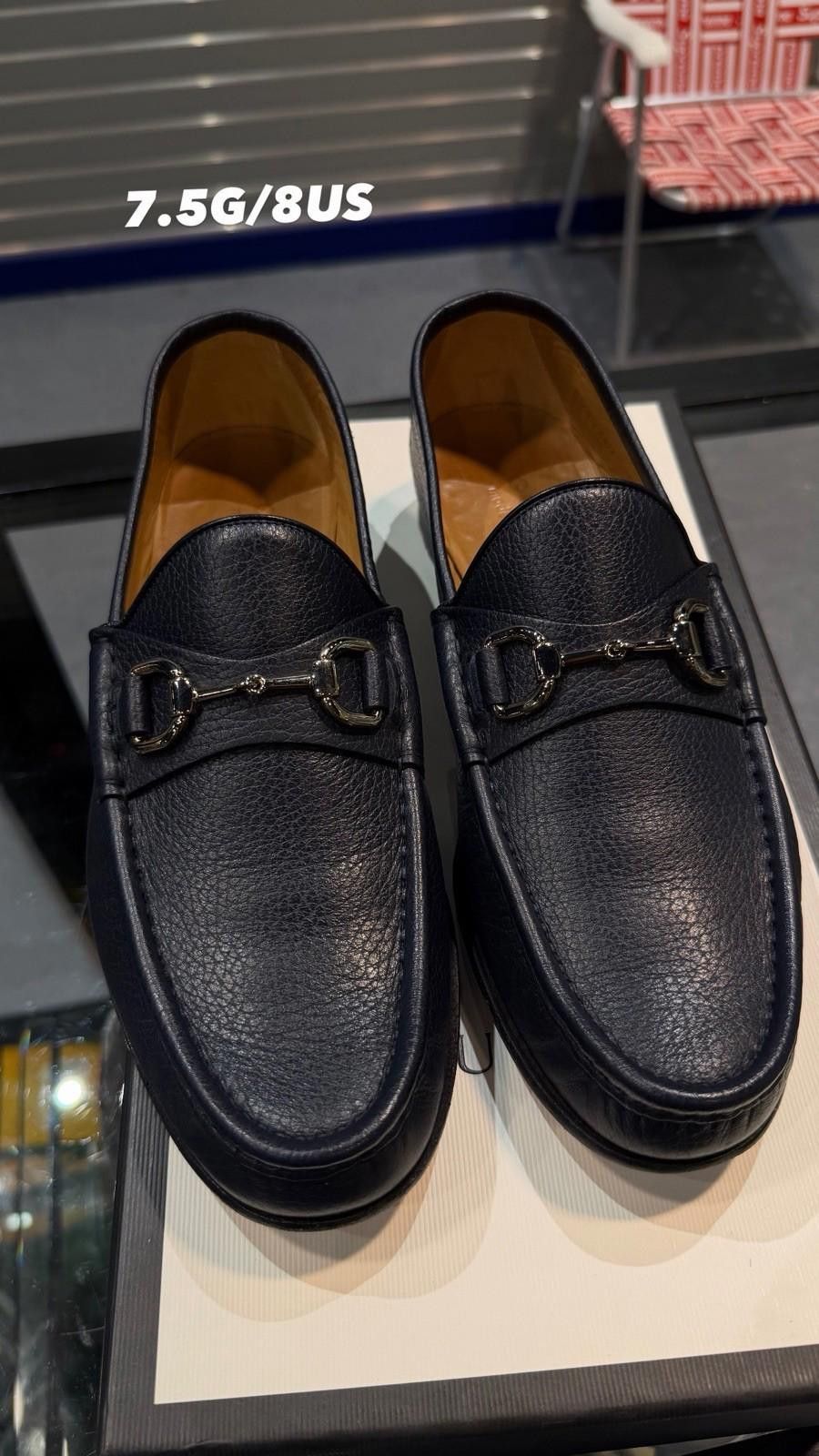 Gucci GUCCI $1050 Horesebit 1953 Men's Loafer Blue 7G+/8US 1 Size US 8 / EU 41 - 9 Thumbnail