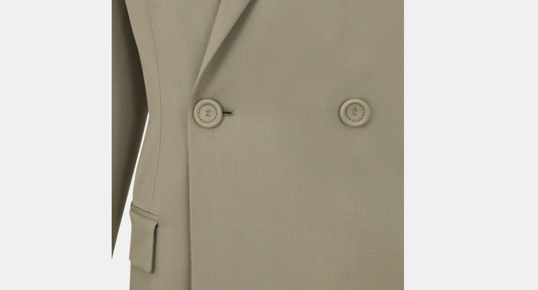 Dior o1w1db11124 Double-Breasted Jacket in Beige Size US M / EU 48-50 / 2 - 3 Thumbnail