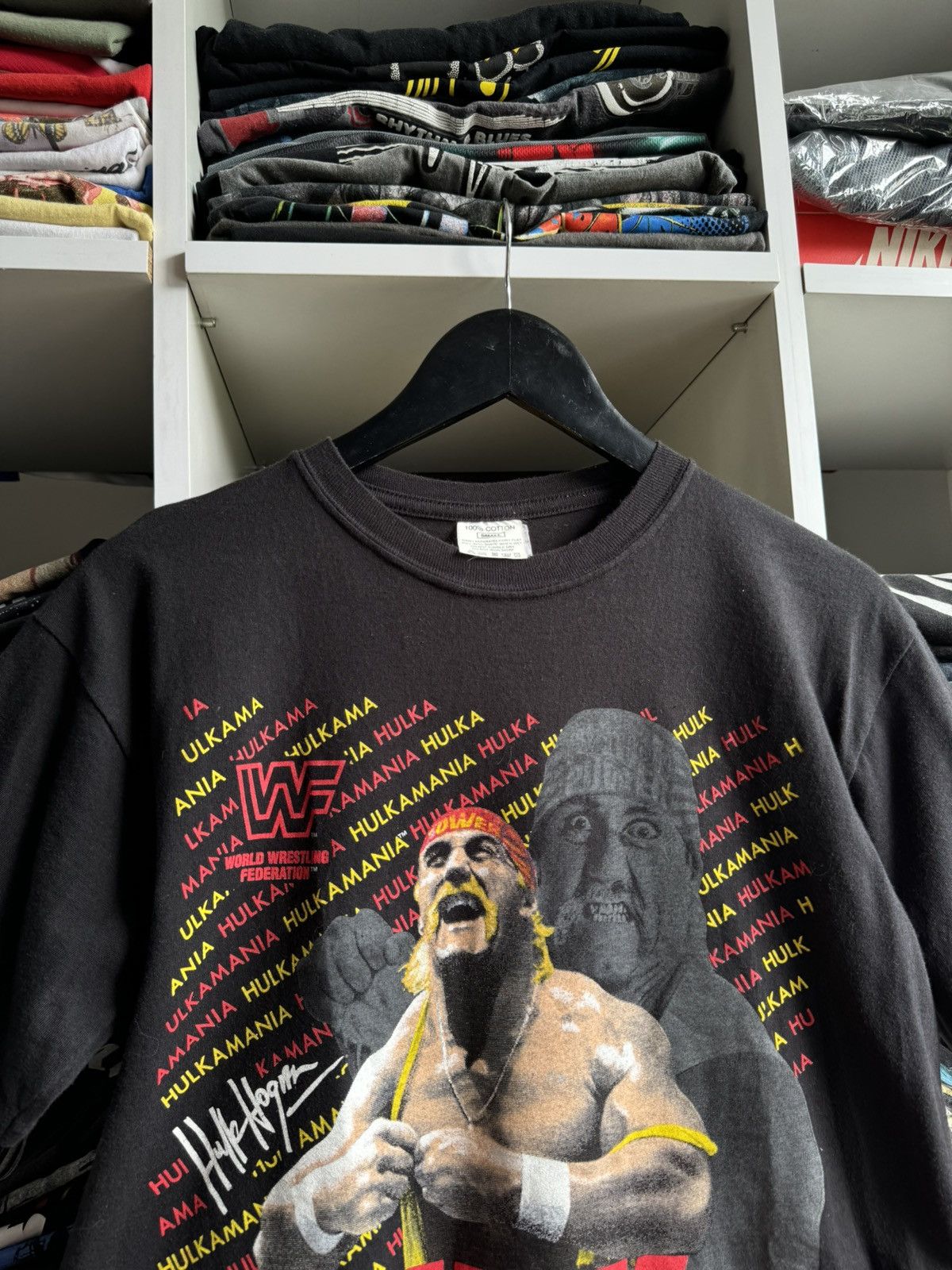 Vintage × WWE × WWF Vintage 1991 Hulk Hogan WWF Licensed Graphic Tee T Shirt Size US M / EU 48-50 / 2 - 3 Thumbnail