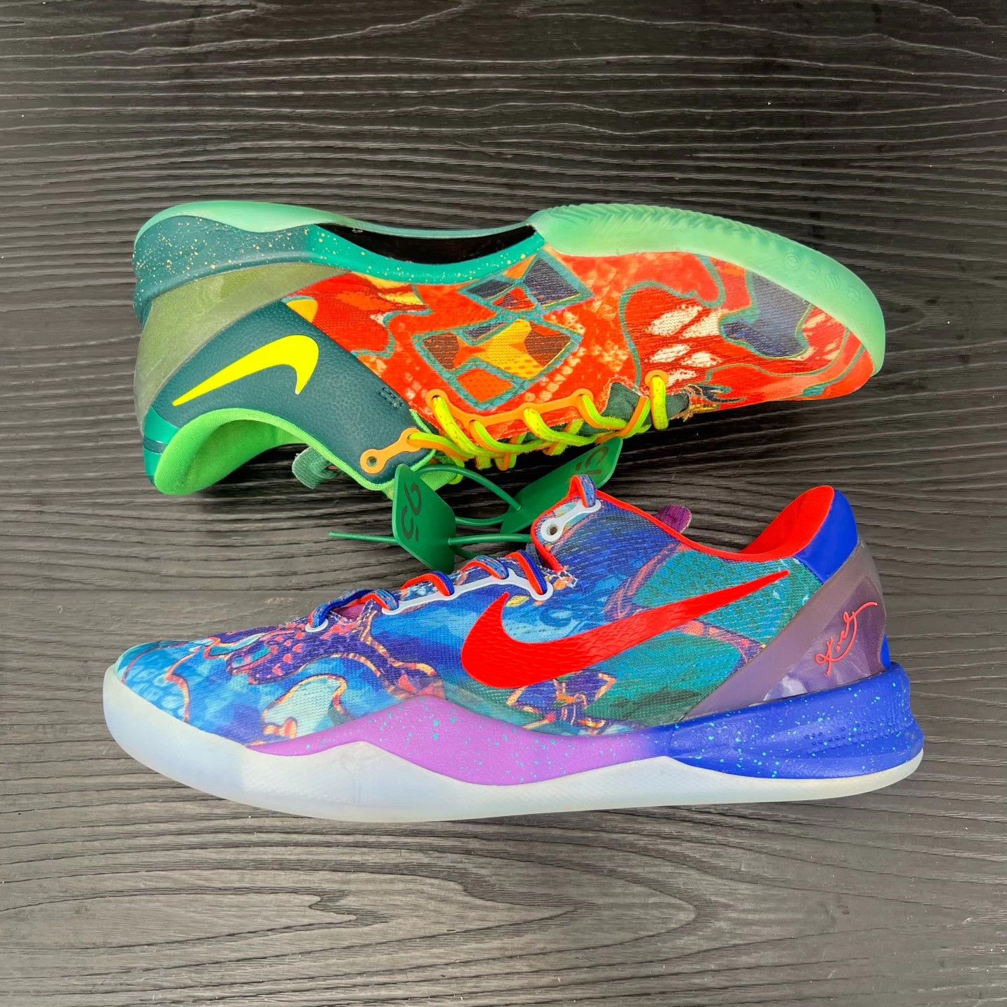Nike Nike Zoom Kobe 8 Orange Blue Yin Yang 44.5 Size US 11.5 / EU 44-45 - 3 Thumbnail