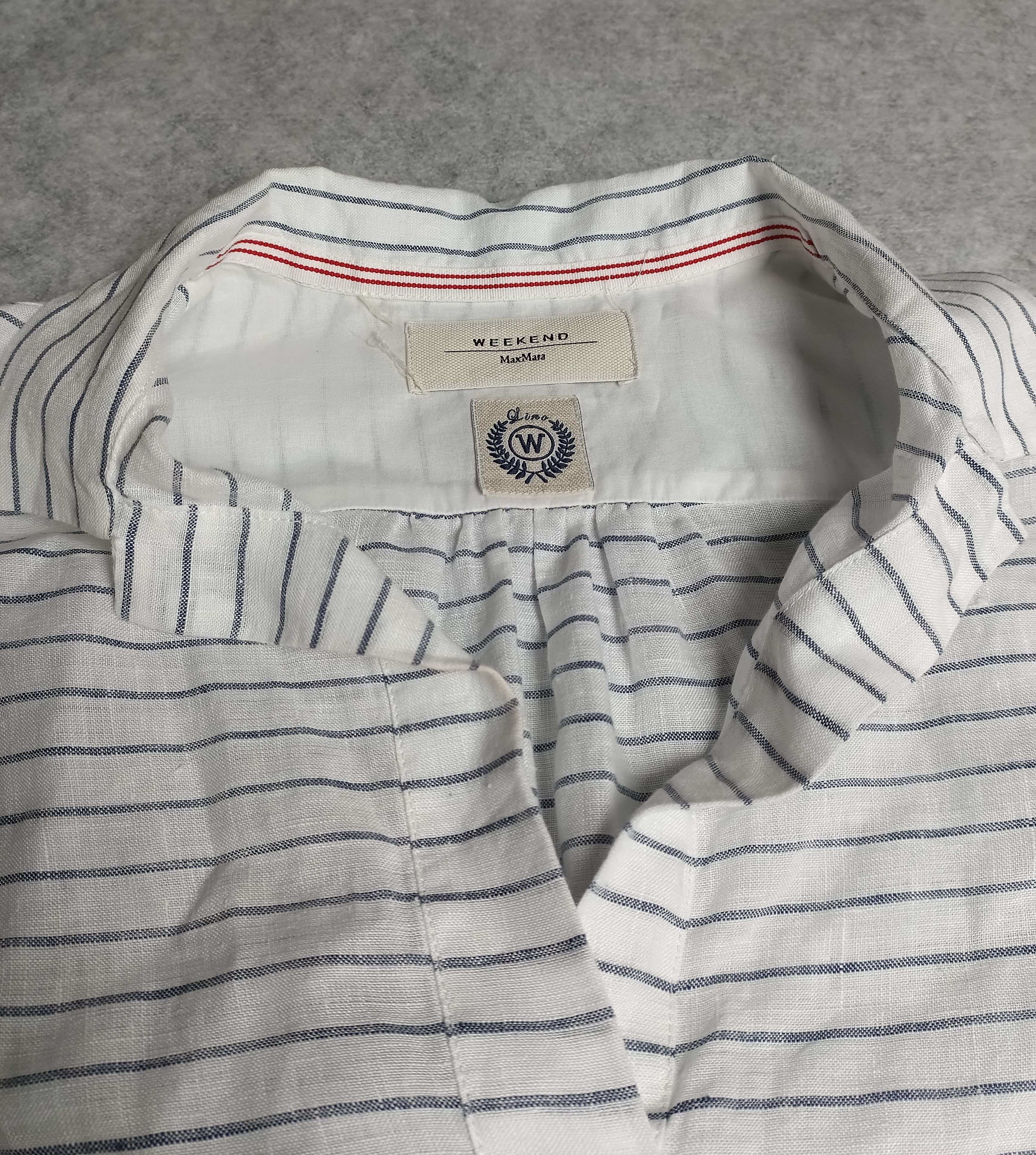 Max Mara Max Mara Pure Linen Striped Tunic Top Size M / US 6-8 / IT 42-44 - 9 Thumbnail