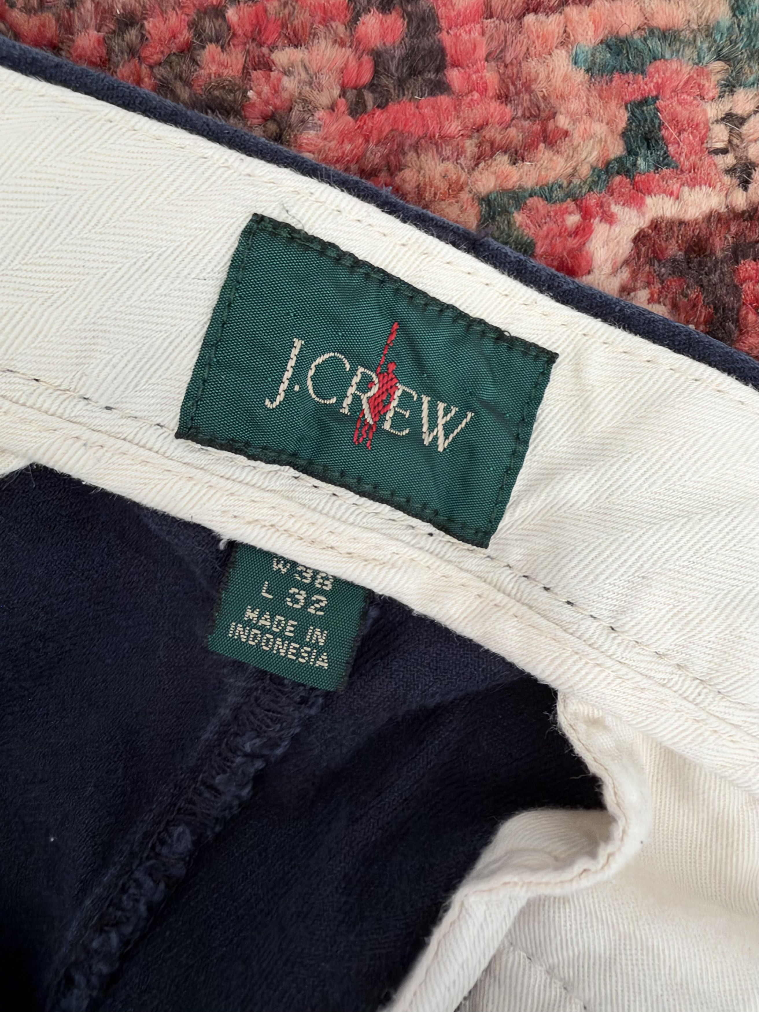 J.Crew J.Crew Straight Fit Cotton-Linen Stretch Chinos in Navy, 38 Size US 38 / EU 54 - 4 Thumbnail
