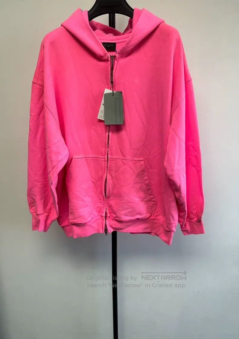 Other Balenciaga Solid Color Zip-Up Hooded Long Sleeve Jacket Size US M / EU 48-50 / 2 - 1 Thumbnail