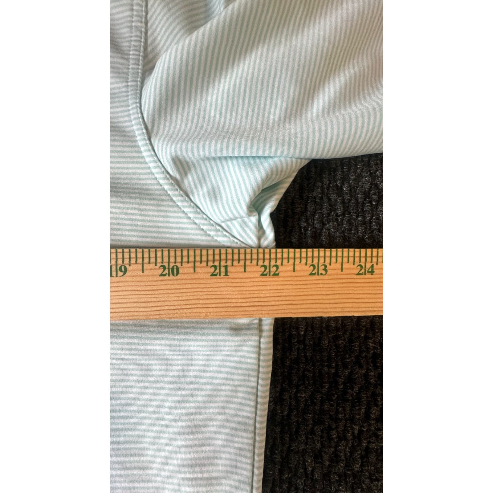 Vintage Dunning Golf Short Sleeve Polo Men's M Green White Striped Golf Shirt Size US M / EU 48-50 / 2 - 5 Thumbnail