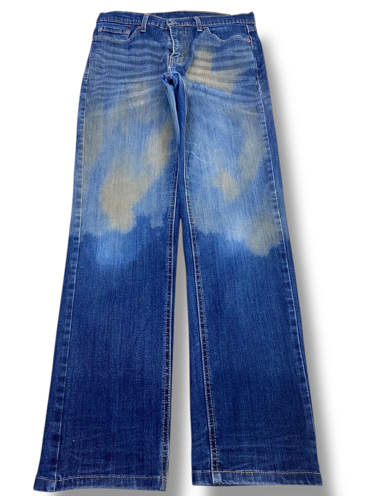 Levi's Levi’s Mud Wash Whiskered Style Straight Leg Jeans Size US 31 - 1 Thumbnail