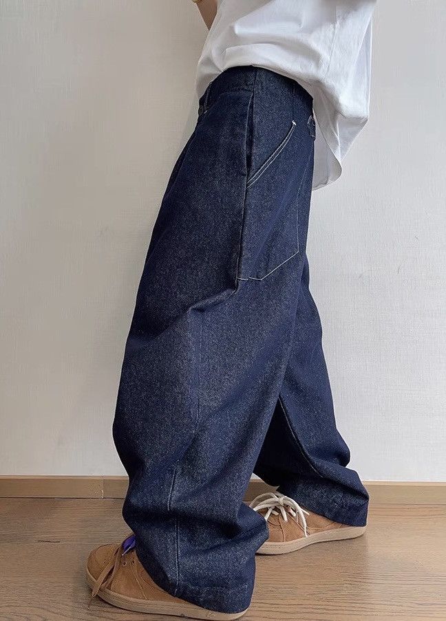 Japanese Brand × Vintage Cleanfit retro big pocket pleated baggy denim jeans Size US 32 / EU 48 - 2 Thumbnail