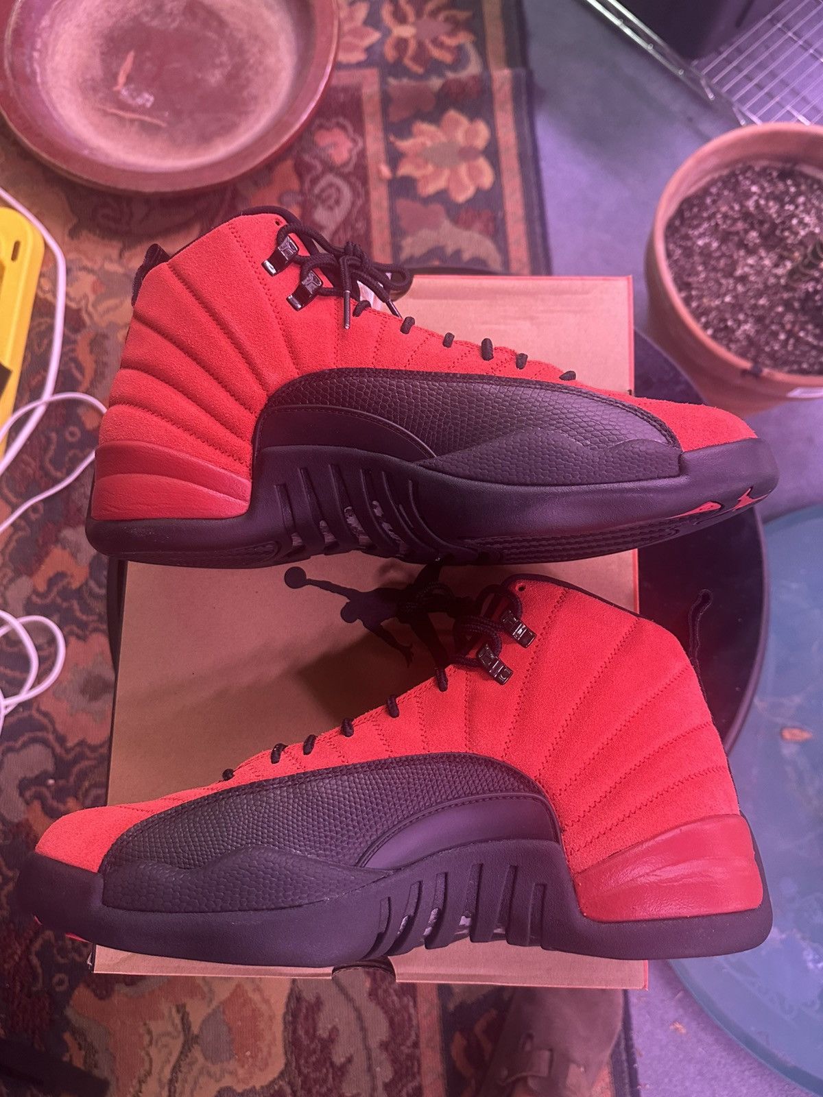 Jordan Brand Jordan 12 Retro “Reverse Flu Game” Size US 13 / EU 46 - 3 Thumbnail