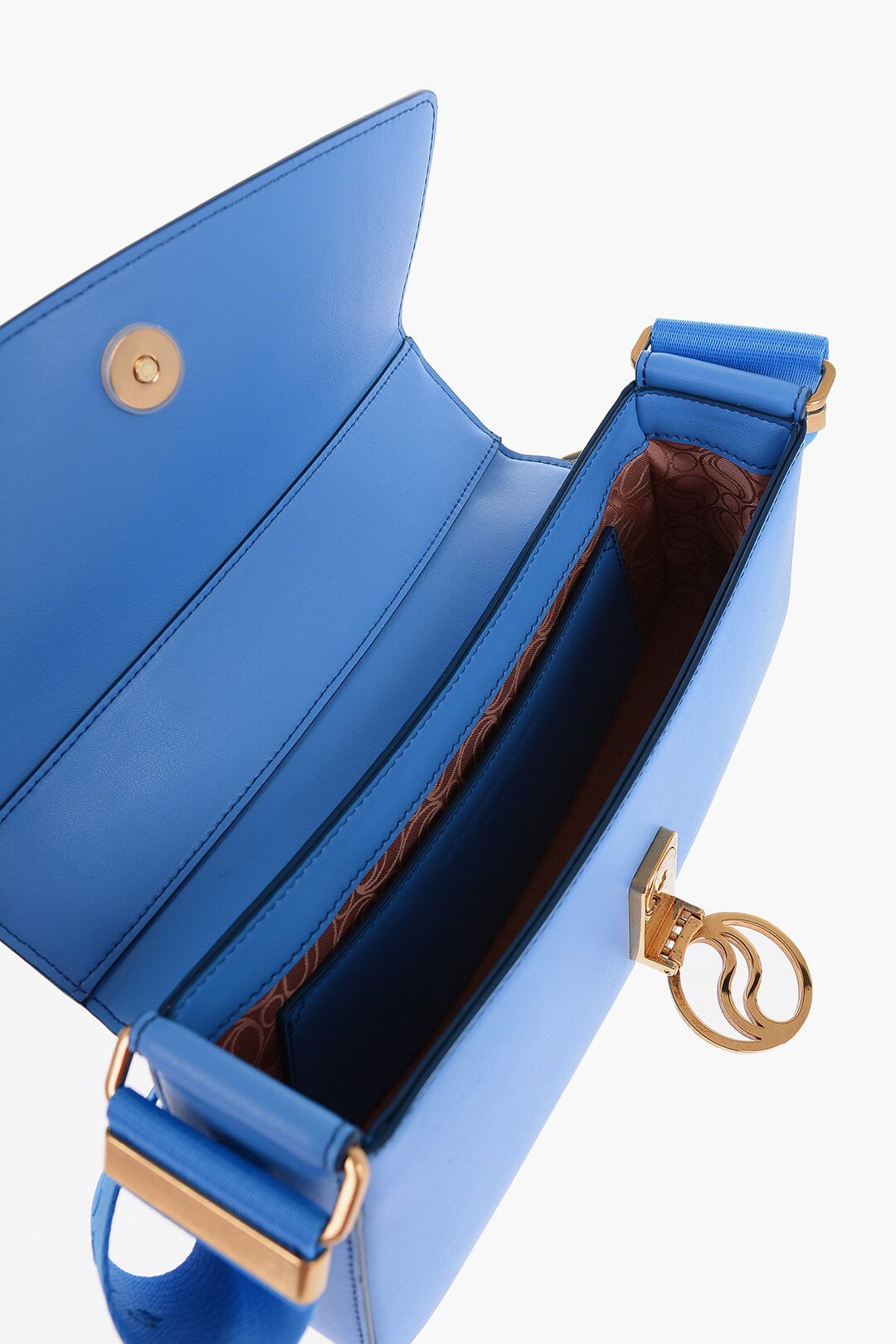 Stella McCartney og1mm0824 Size: OS / Faux Leather Shoulder Bag in Blue Size ONE SIZE - 4 Thumbnail