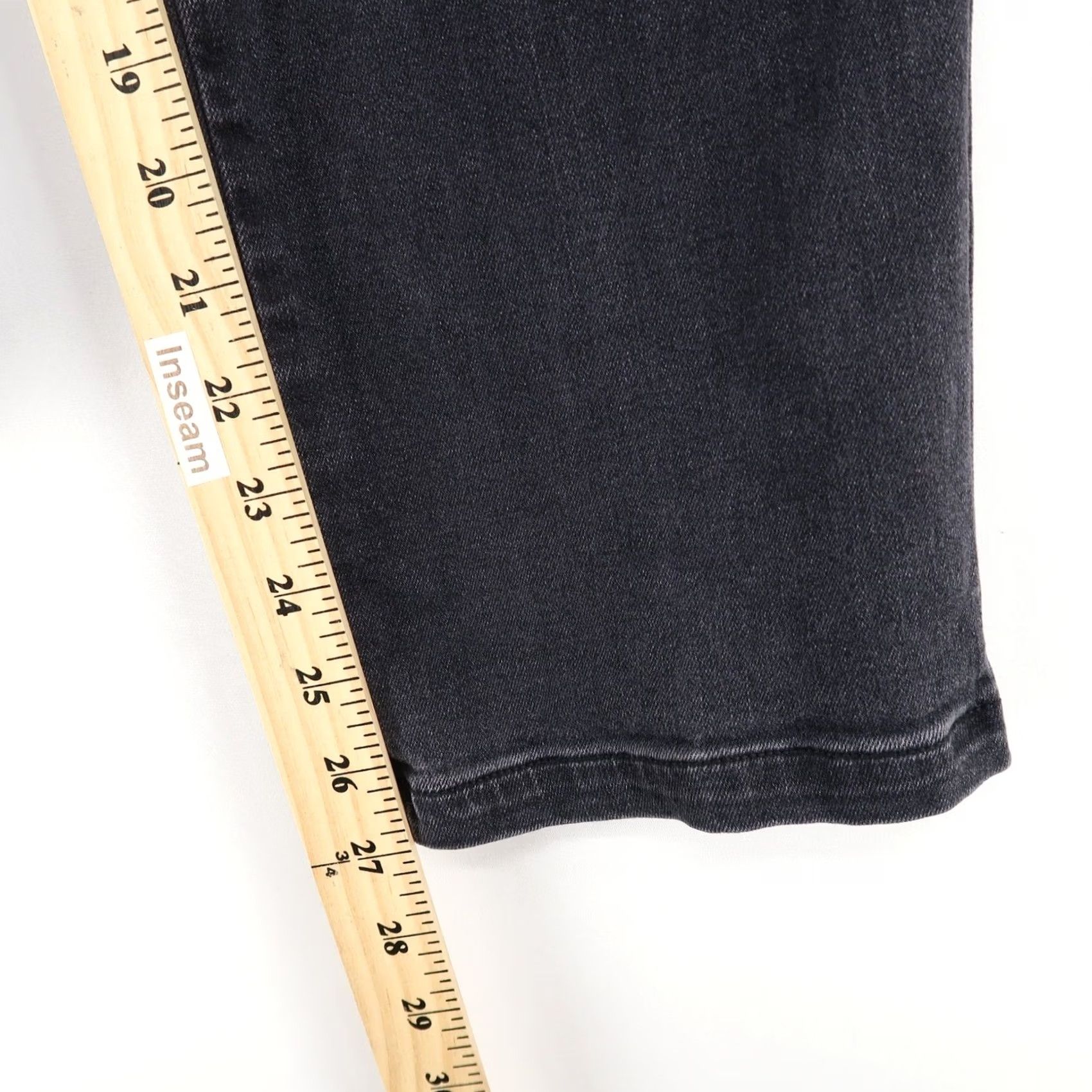 Spanx Spanx Ankle Straight Jeans Womens XL Washed Black Stretch Denim Pull On High Rise Shaping Size 40" / US 18 - 7 Thumbnail