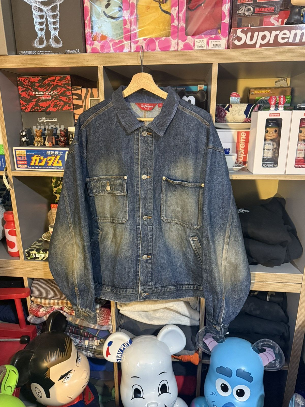 Supreme Distressed Selvedge Trucker Jacket