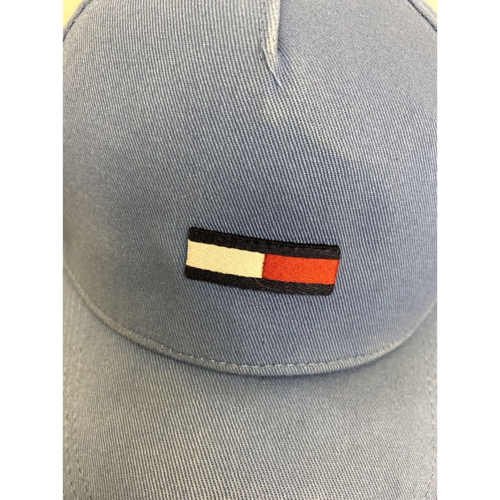 Tommy Hilfiger VINTAGE Tommy Hilfiger Baseball Cap Unisex Adults Adjustable Denim Blue Flag Washed Denim Hat 294 Men Women Boys Girls Size ONE SIZE - 2 Thumbnail