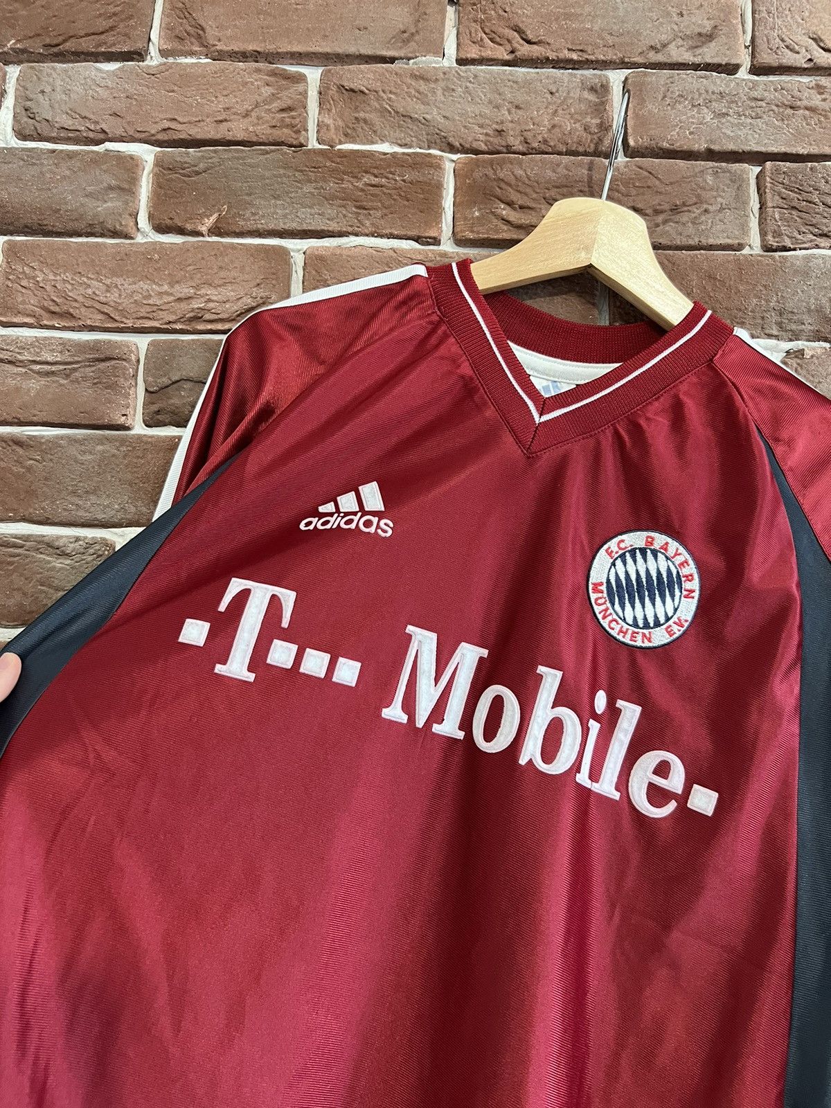 Adidas Rare Vintage 00s Adidas Bayern Munich Jersey Football Size US L / EU 52-54 / 3 - 4 Thumbnail