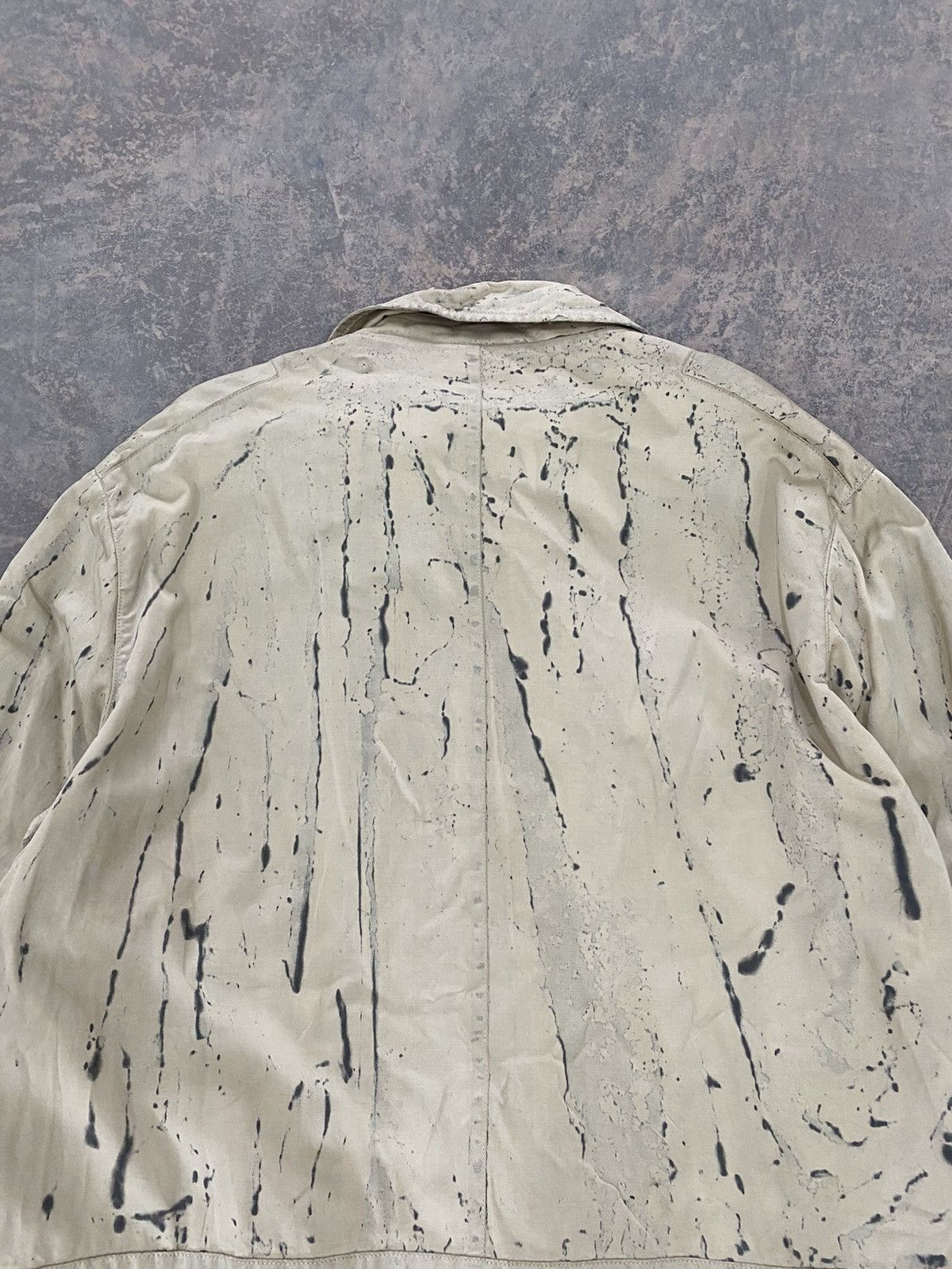 C.P. Company VINTAGE C.P. COMPANY WAXED PAINT SPLATTER ZIPPER JACKET Size US L / EU 52-54 / 3 - 20 Thumbnail