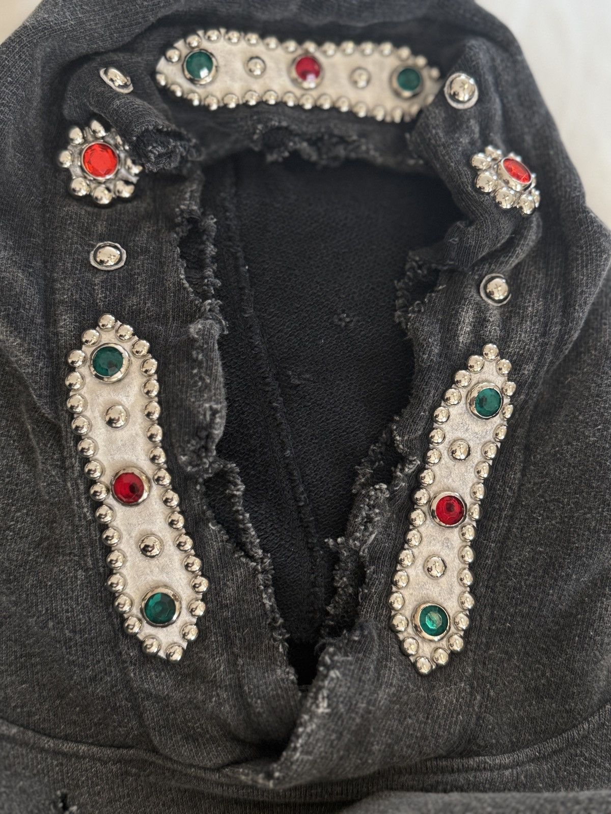 Kapital Kapital Studded SWT Knit Thriller Hoodie Size US L / EU 52-54 / 3 - 6 Thumbnail