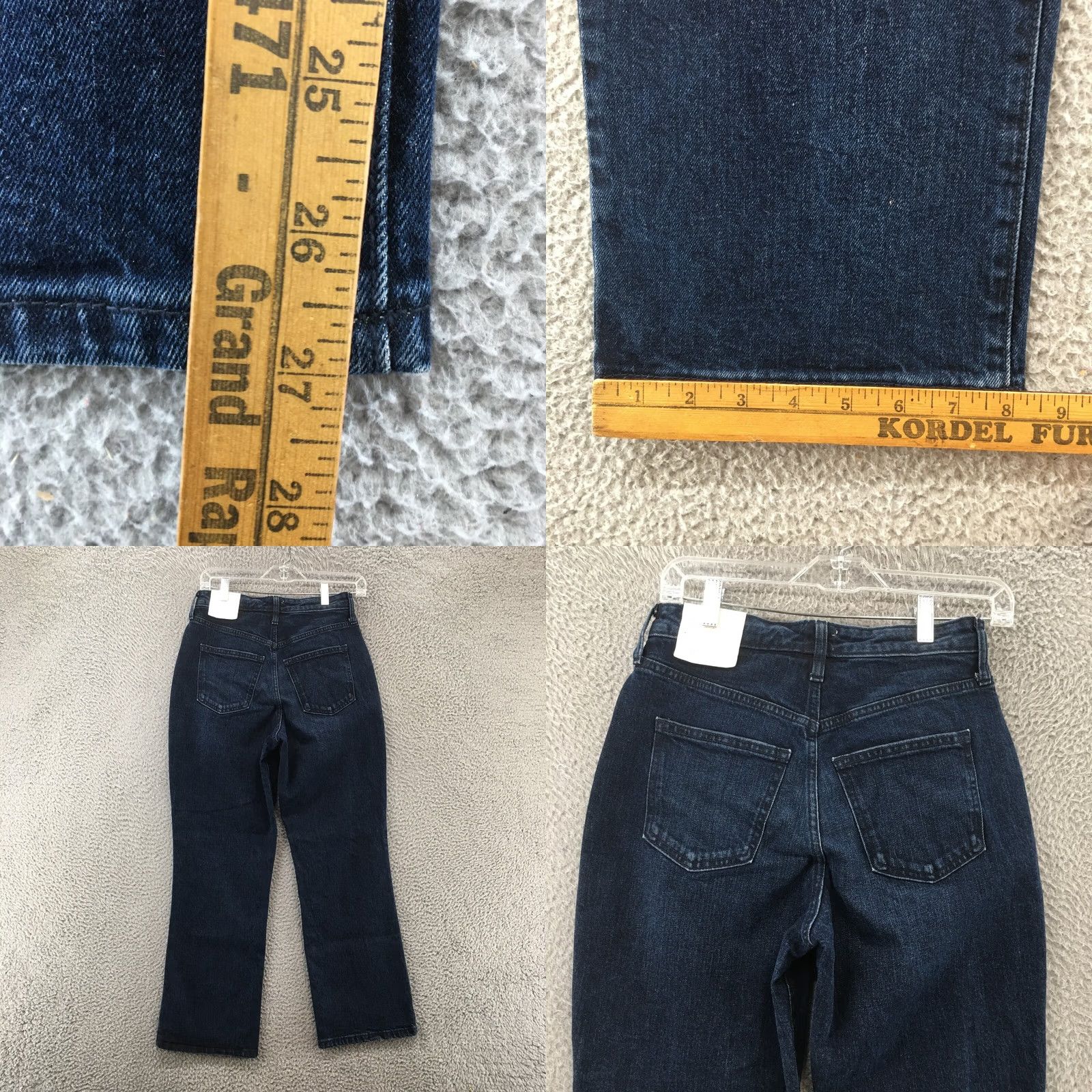 Vintage A New Day Jeans Bootscut Womens 2/26R Blue Dark Wash Denim Zip NEW Jeans Size 26" / US 2 / IT 38 - 8 Thumbnail
