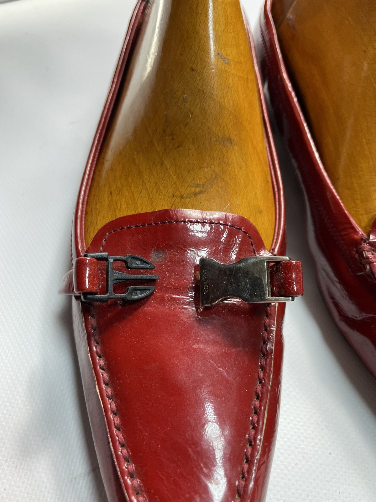 Prada Prada Vtg Y2K Archive Ballerina Flat Leather EU 40 Size US 10 / IT 40 - 7 Thumbnail
