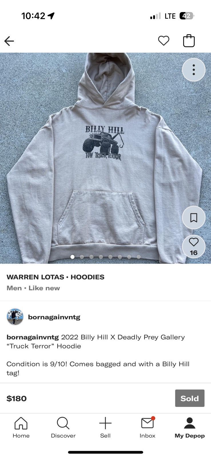 Billy Hill 2022 Billy Hill X Deadly Prey Gallery “Truck Terror” Hoodie Size US XL / EU 56 / 4 - 10 Thumbnail