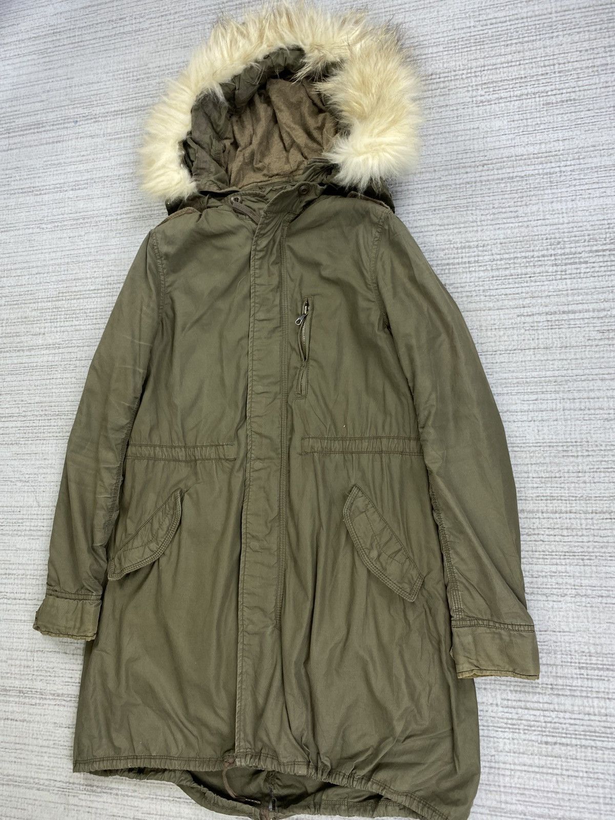 GOA Vintage G.O.A Military Faux Fur Hoodie Parka Jacket Size US S / EU 44-46 / 1 - 5 Thumbnail
