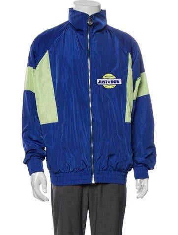 Just Don o1mle0225 Windbreaker Jacket in Blue & Light Green Size US M / EU 48-50 / 2 - 2 Thumbnail