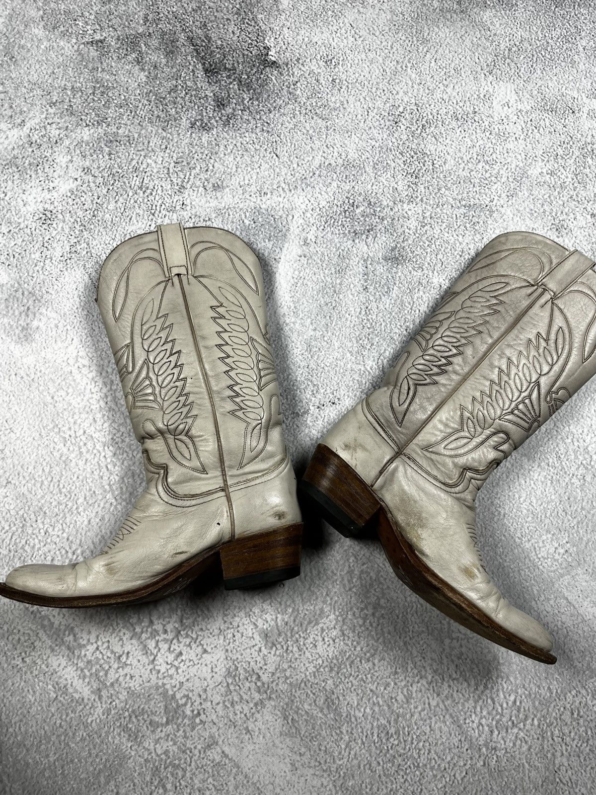 Vintage Leather cowboy boots paul warmer Size US 6 / IT 36 - 2 Thumbnail