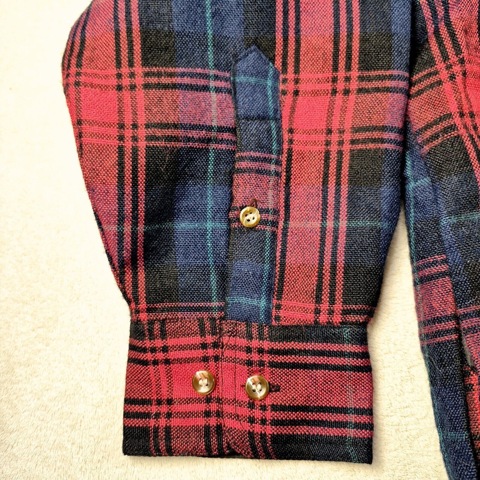 (multee)project Vintage Cambridge Quilt Lined Plaid Button Flannel Large Size US L / EU 52-54 / 3 - 10 Thumbnail