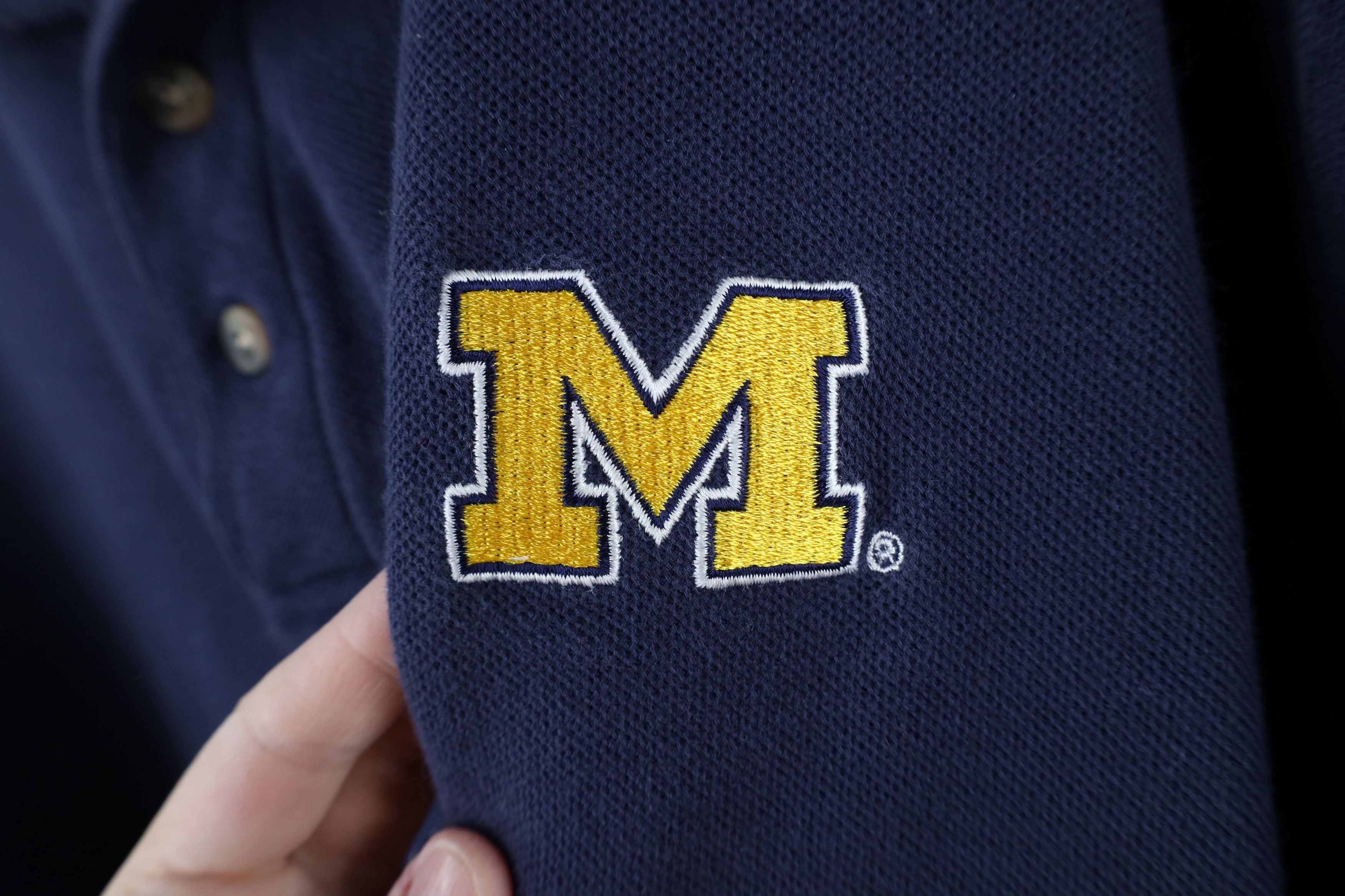 Starter × Vintage Vintage 90s Starter M University of Michigan Polo Shirt Size US L / EU 52-54 / 3 - 5 Thumbnail
