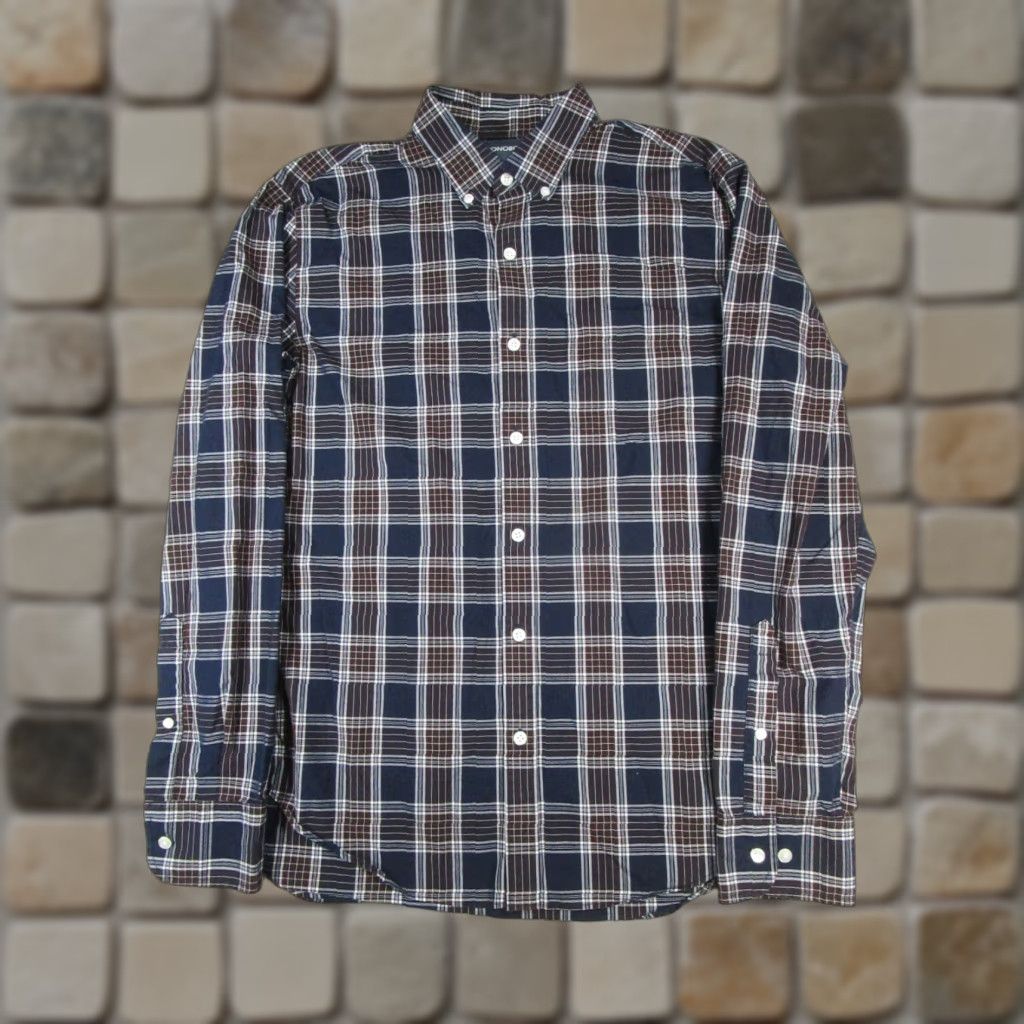 Bonobos Bonobos Shirt Mens Medium Brown Blue Button-Up Cotton Shirt Size US M / EU 48-50 / 2 - 1 Thumbnail