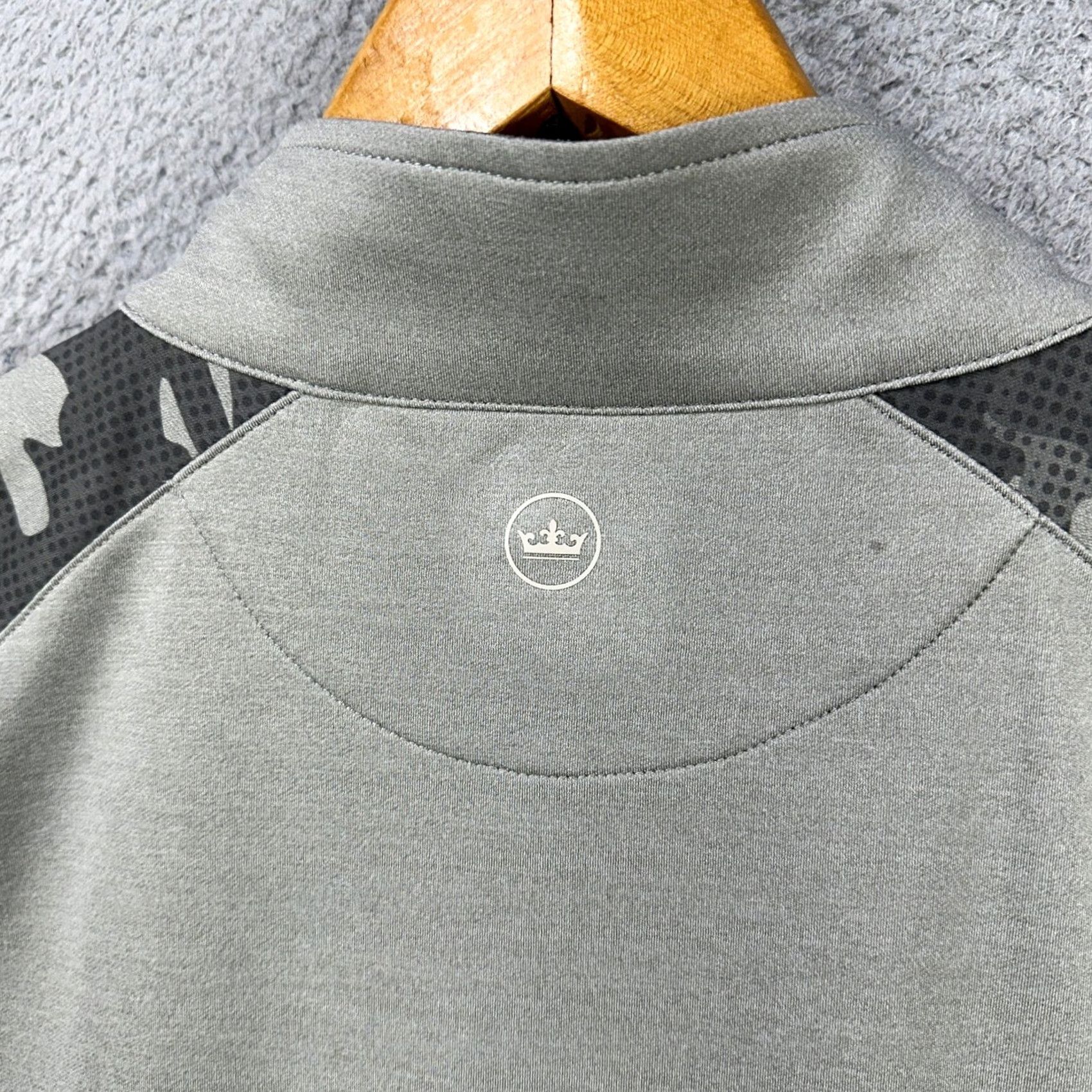 Peter Millar Peter Millar Sweatshirt Pullover Mens XL Gray Camo Long Sleeve 1/4 Zip Logo Size US XL / EU 56 / 4 - 5 Thumbnail
