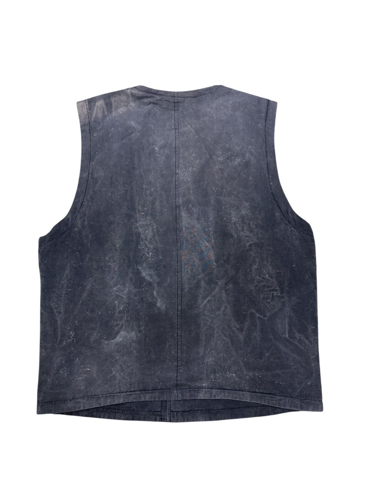 Issey Miyake 1980s ISSEY MIYAKE MEN DISTRESSED PATTERN VEST JACKET Size US M / EU 48-50 / 2 - 2 Thumbnail