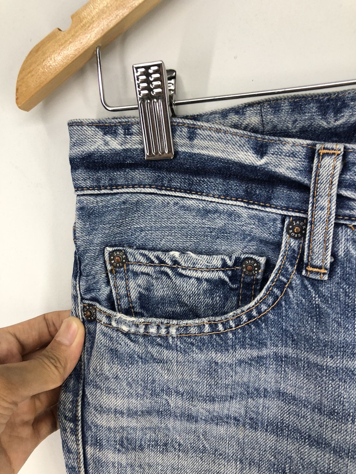 JACKROSE Rare💥Jackrose Seditionaries Distressed Faded Blue Jeans Size US 30 / EU 46 - 5 Thumbnail