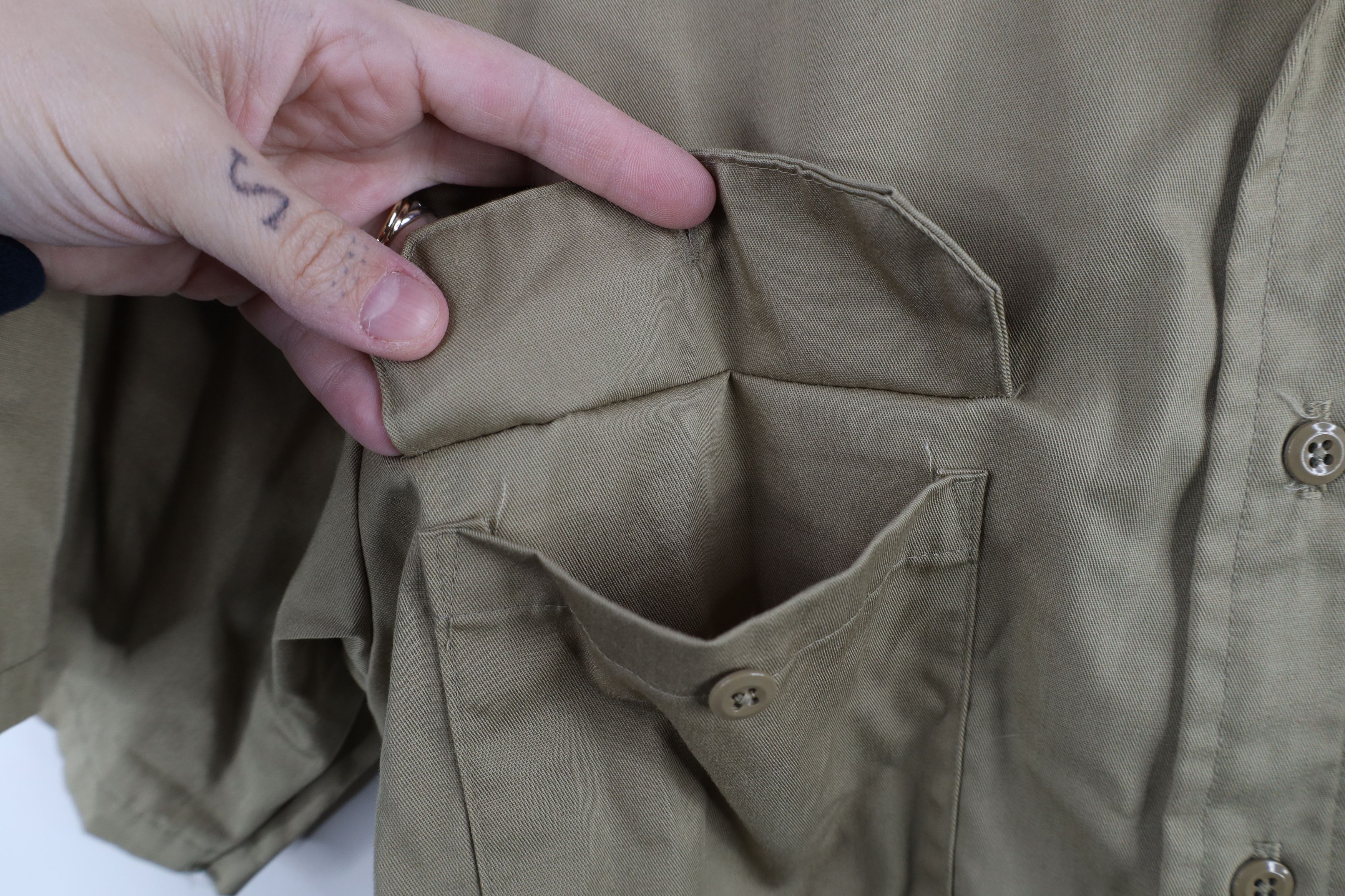 Vintage Vintage 70s Streetwear Mechanic Workwear Button Shirt USA Size US M / EU 48-50 / 2 - 5 Thumbnail