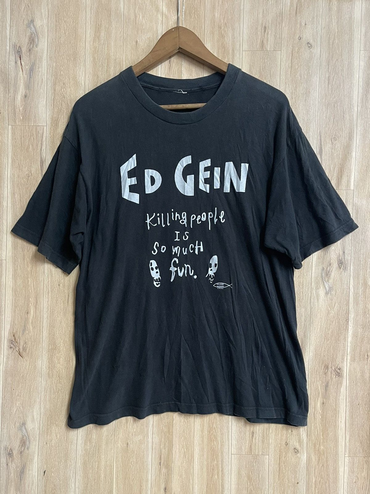 Expert Horror Vintage 1995 Ed Gein T shirt L Serial Killer Charles Manson Size US L / EU 52-54 / 3 - 1 Thumbnail