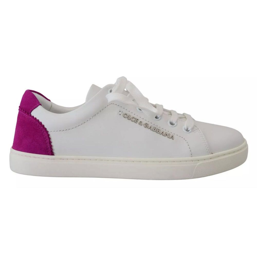 Dolce & Gabbana Dolce & Gabbana White Classic Sneakers Women Leather Shoes Size US 5 / IT 35 - 5 Thumbnail