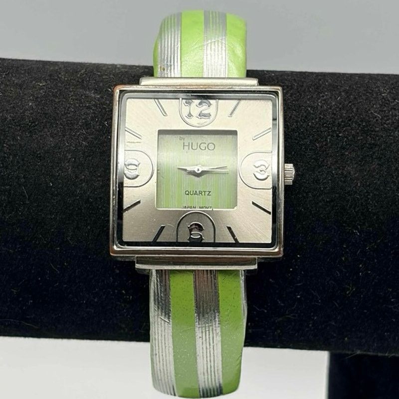 Hugo Green Hugo Cuff Watch Size ONE SIZE - 1 Thumbnail