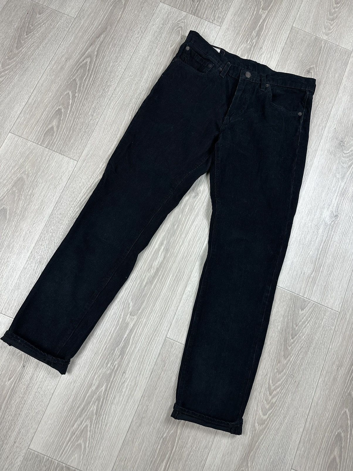 Levi's × Levi's Vintage Clothing Men’s Levi’s 511 Premium Velvet Pants Jeans Navy Corduroy Size US 32 / EU 48 - 6 Thumbnail