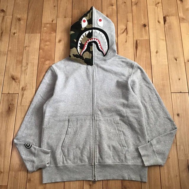 Bape × Nigo BAPE woodland camo Shark full zip hoodie a bathing ape NIGO Size US L / EU 52-54 / 3 - 1 Thumbnail