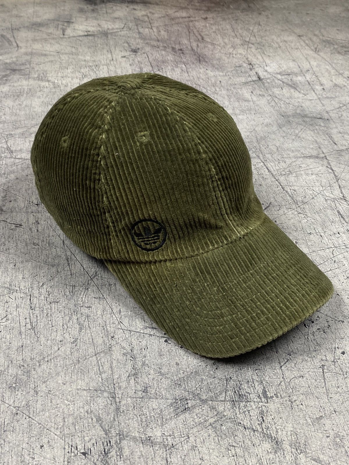 Adidas × Vintage Rare Vintage 00s Adidas Corduroy Logo Cap y2k og crazy mad Size ONE SIZE - 2 Thumbnail