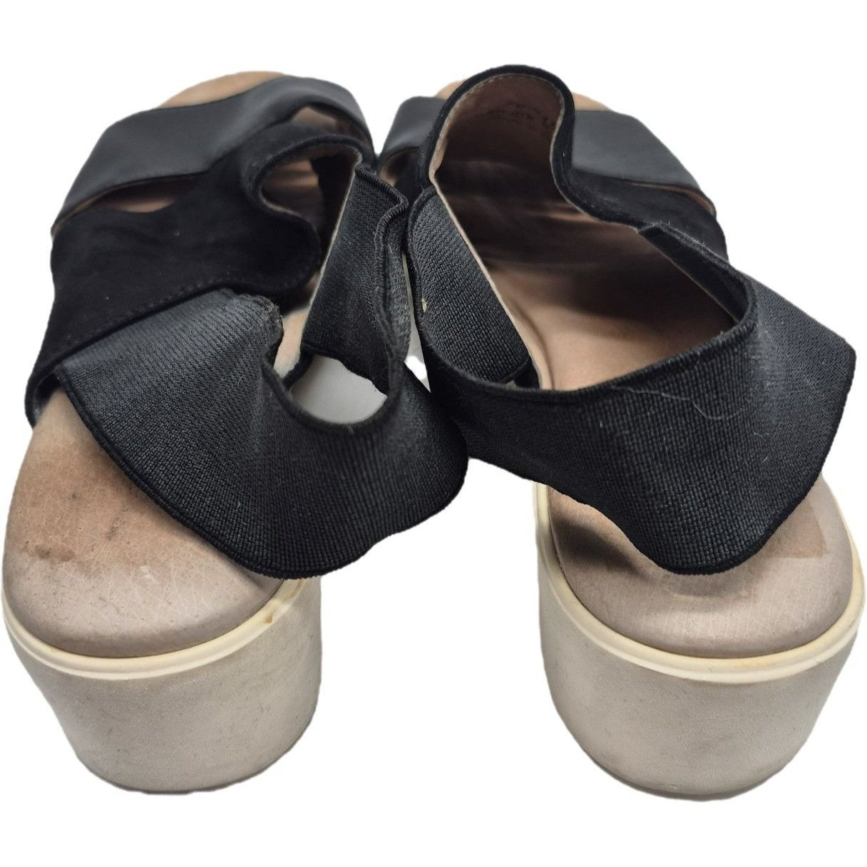 Johnston & Murphy Johnston & Murphy Cassandra Platform Sandals Black Suede 6.5 Size US 6.5 / IT 36.5 - 2 Thumbnail