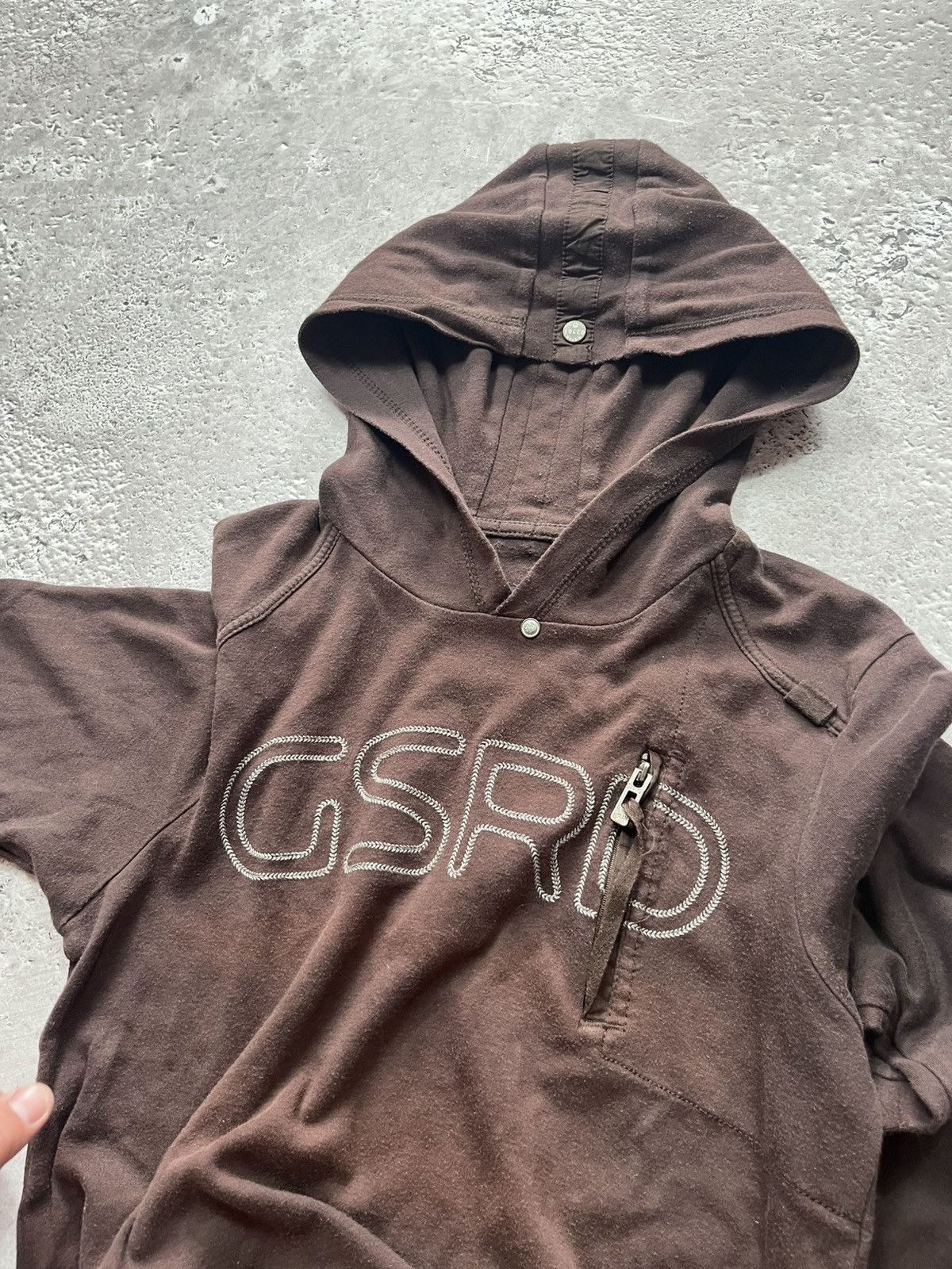G-Star G-Star RAW Faded Brown Hoodie with GSRD Logo – Size M Size US M / EU 48-50 / 2 - 6 Thumbnail